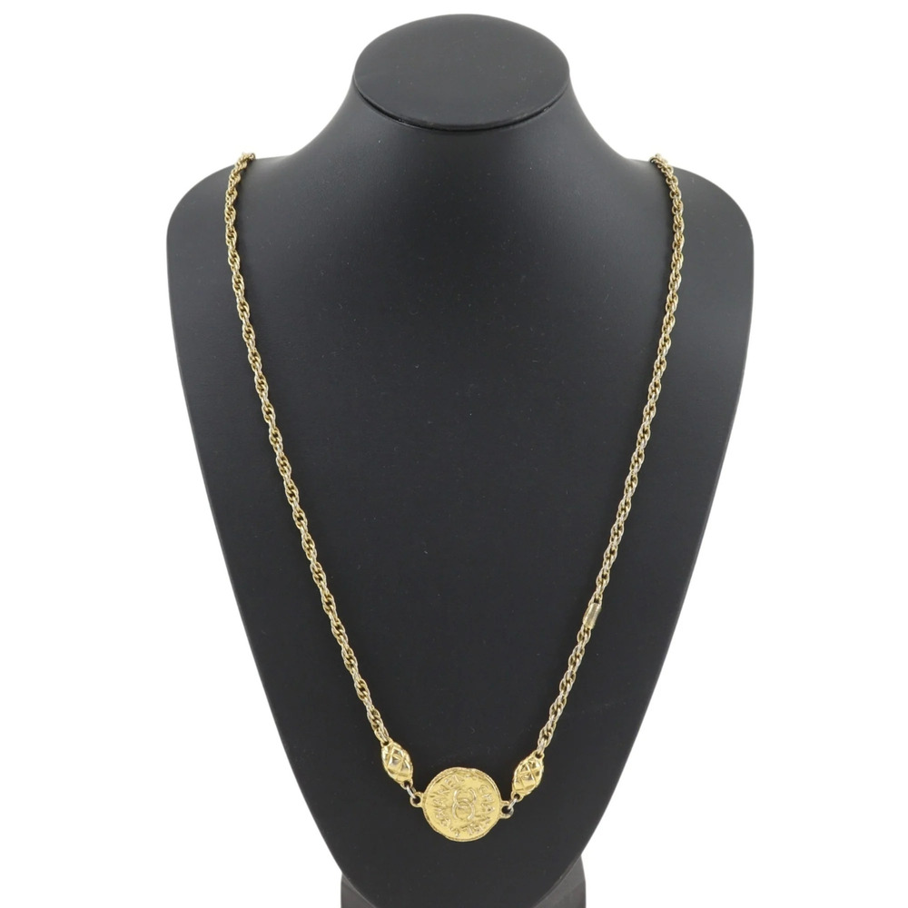 CHANEL Vintage Gold Logo Necklace - Picture 2 of 7